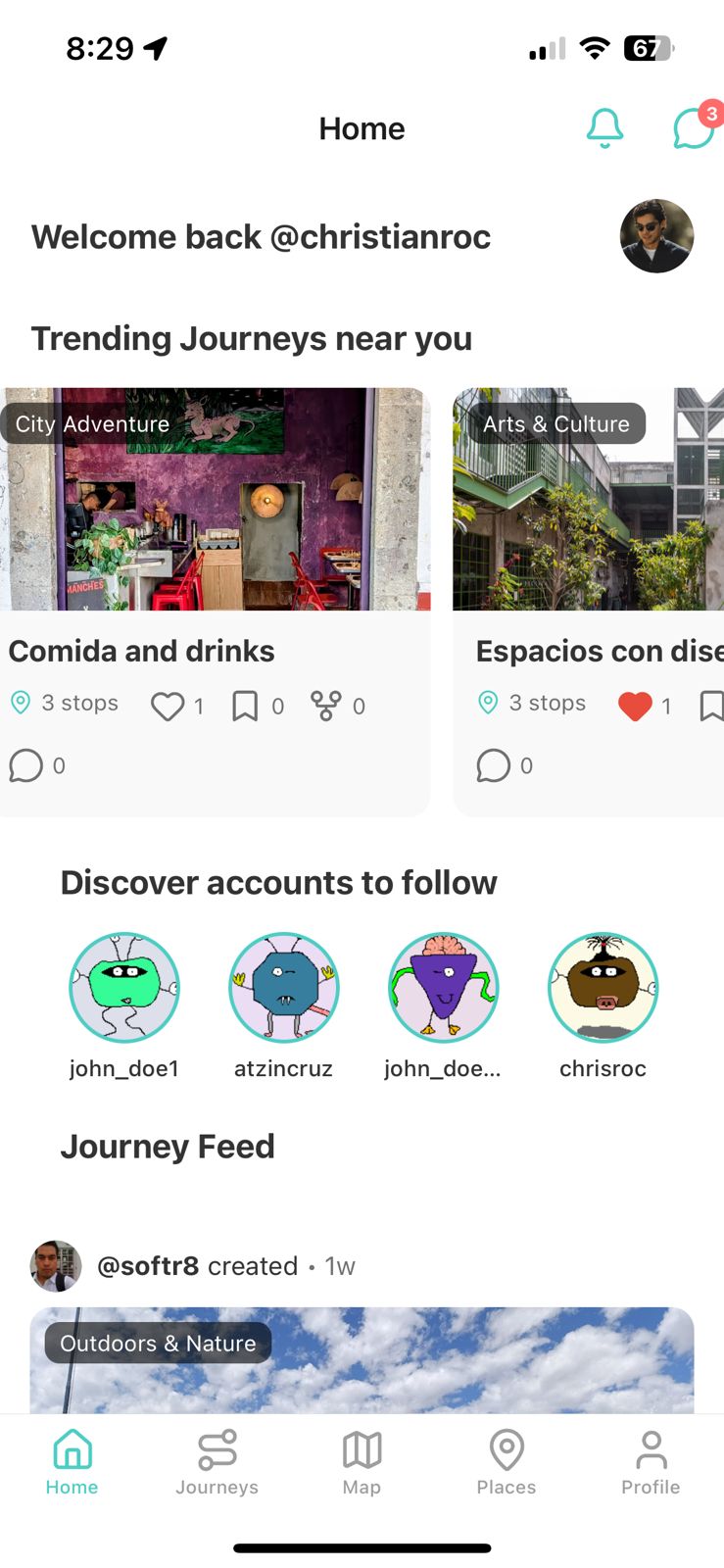 Map view for search and exploration